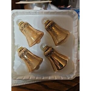 Lot of 6 Vintage Krebs Christmas Ornaments / Bells